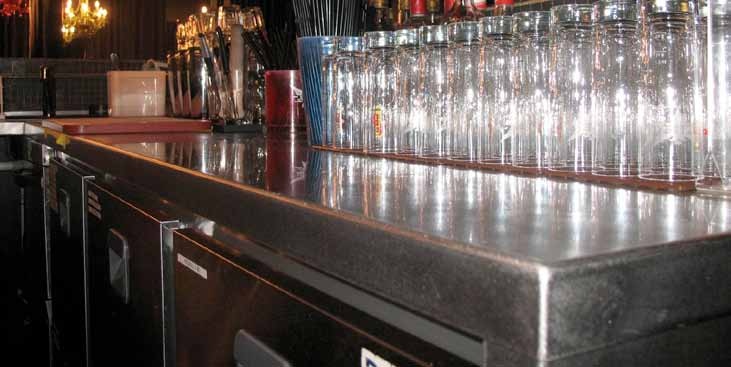 Archive professionnelle de Javier Gomez, bar inox sur mesure
